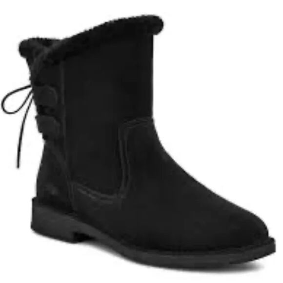 UGG Shoes - Ugg Naiyah black suede Genuine Shearling ankle Booties, wmn sz 5.5